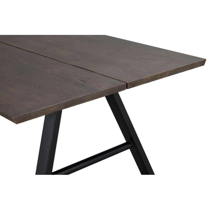 RO Brigham Extending Dining Table Brown/Black